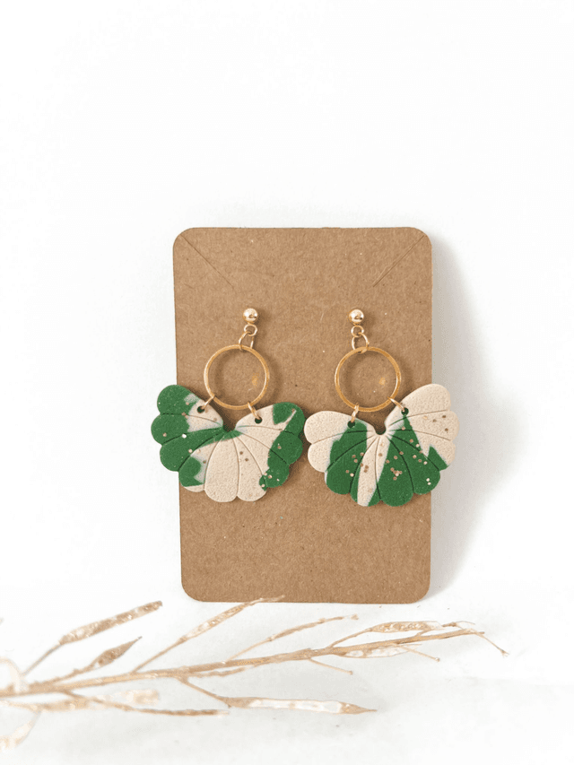 Boucles d&#039;oreilles Clochette / vert